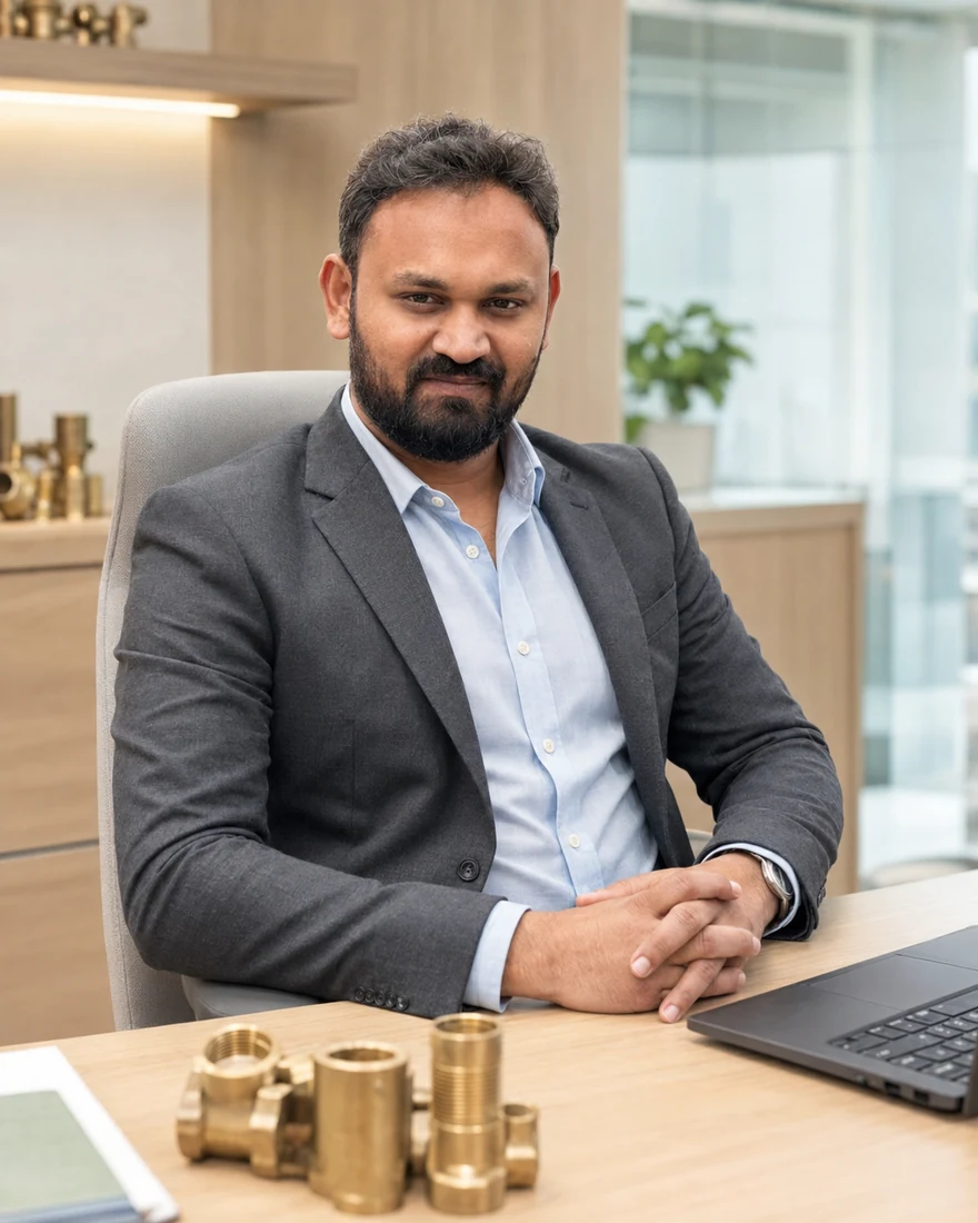 Piyush Dangariya at Madhuram Overseas, Jamnagar